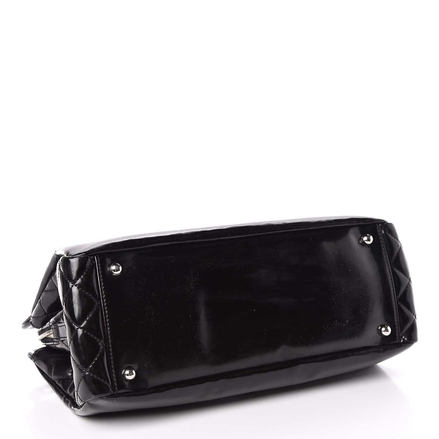 Chanel Vinyl Lipstick Ligne Tote Black 4 of 20