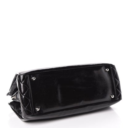 Chanel Vinyl Lipstick Ligne Tote Black 4 of 20