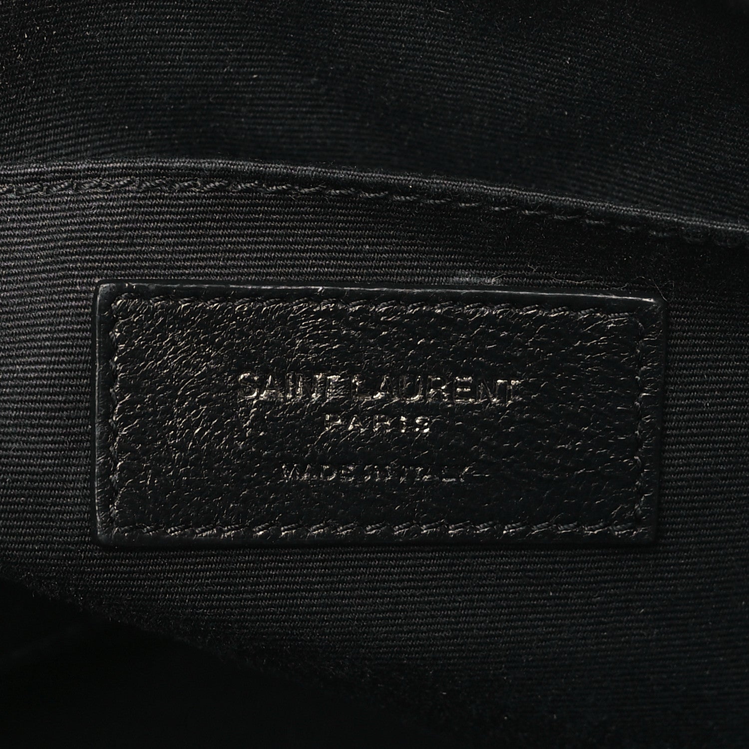 Saint Laurent Calfskin Matelasse Monogram Monochrome Lou Camera Bag Black 6 of 13