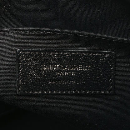 Saint Laurent Calfskin Matelasse Monogram Monochrome Lou Camera Bag Black 6 of 13