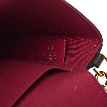 Louis Vuitton Monogram Pochette Felicie Chain Wallet Fuchsia 8 of 10