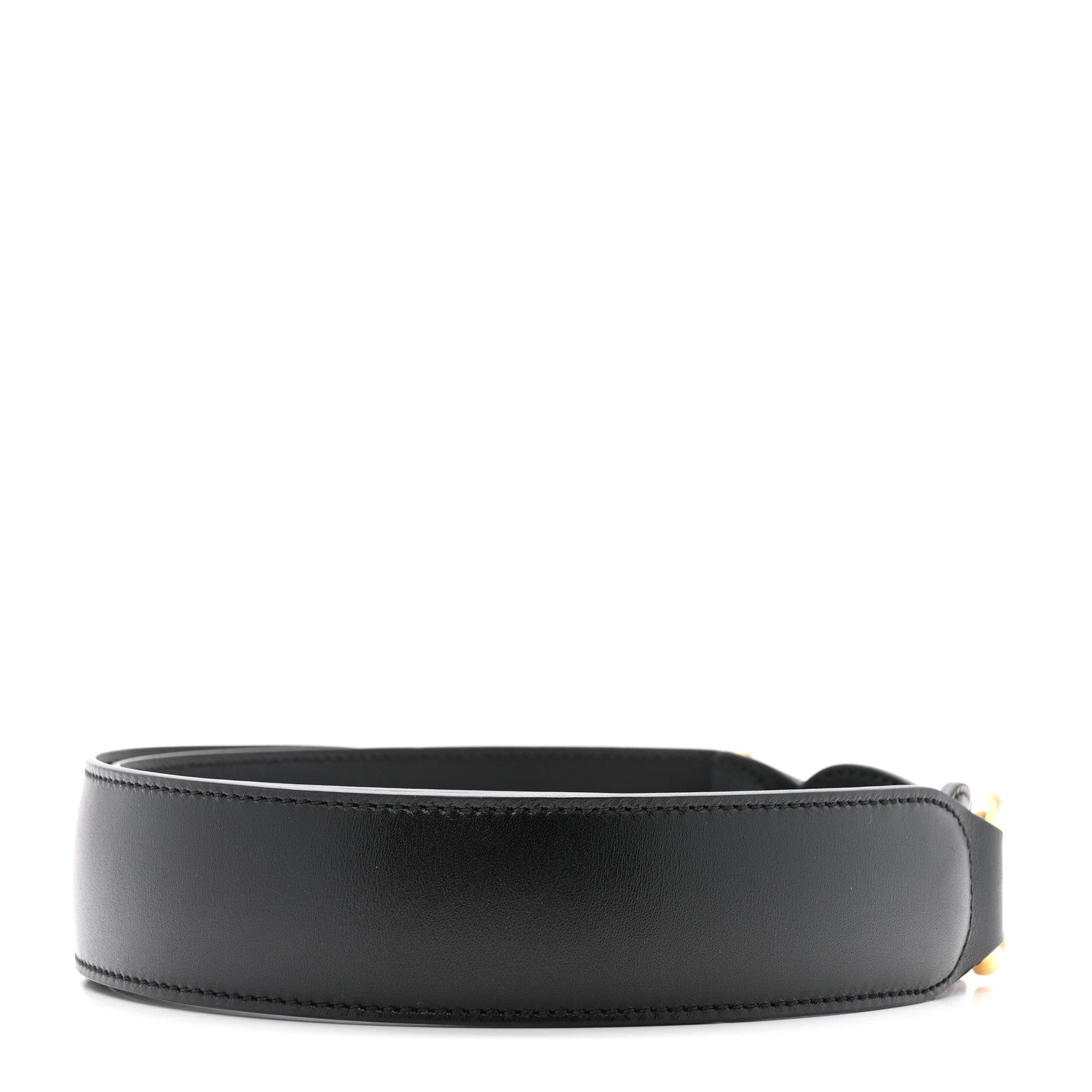Gucci Efesto Leather Horsebit 25mm Belt 95 38 Black 2 of 6