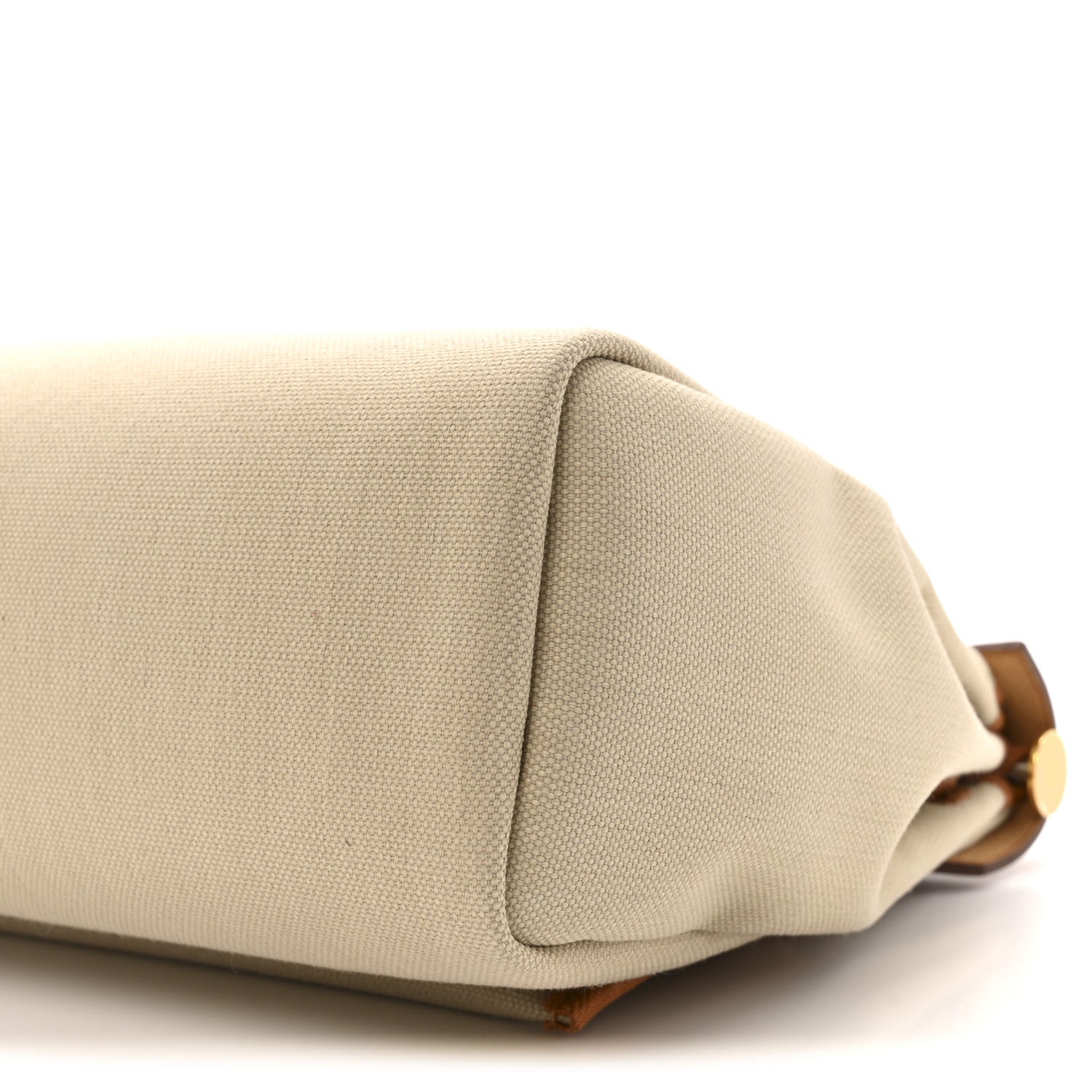 Hermes Military Toile Vache Hunter Herbag Zip Retourne 31 PM Beton Naturel 11 of 11
