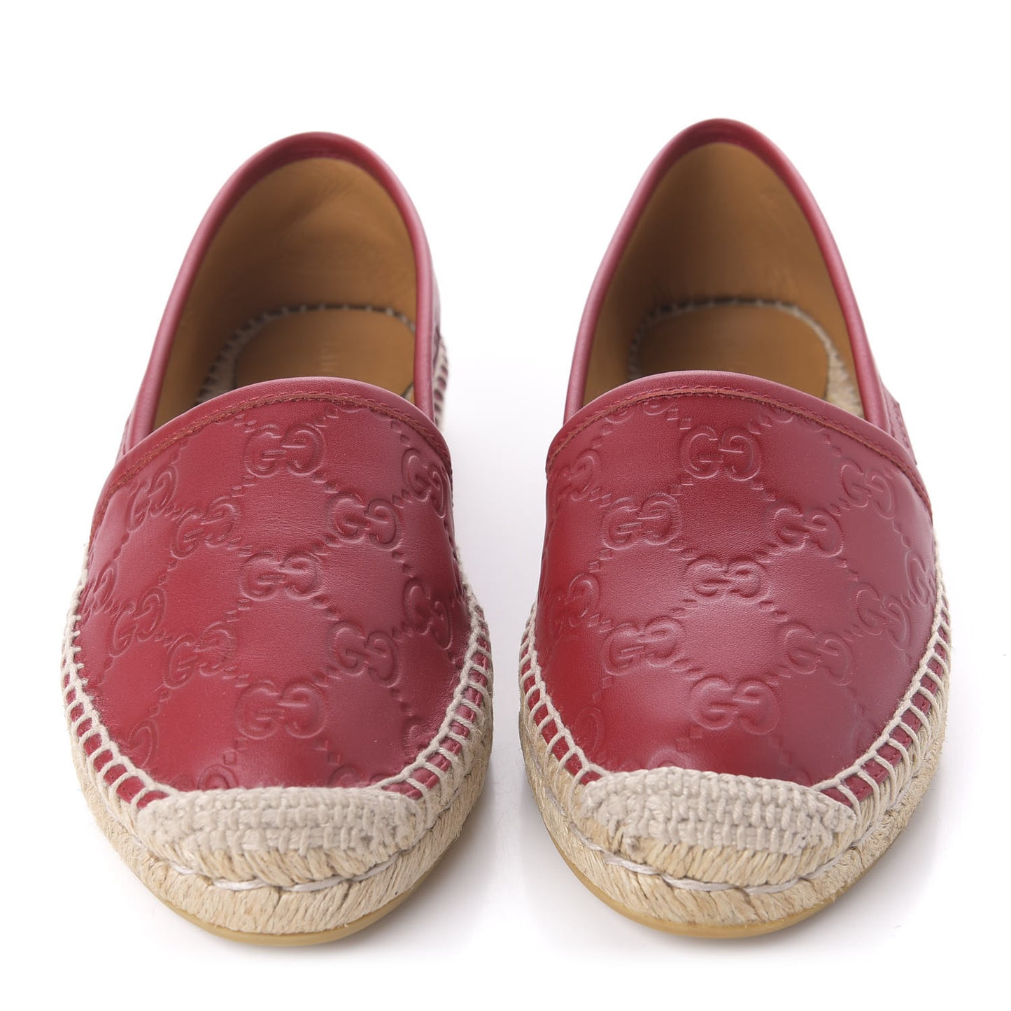 Guccissima Womens Signature Espadrilles 35 Hibiscus Red