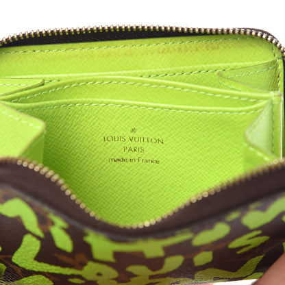 Louis Vuitton Monogram Graffiti Zippy Coin Purse Wallet Green 8 of 10