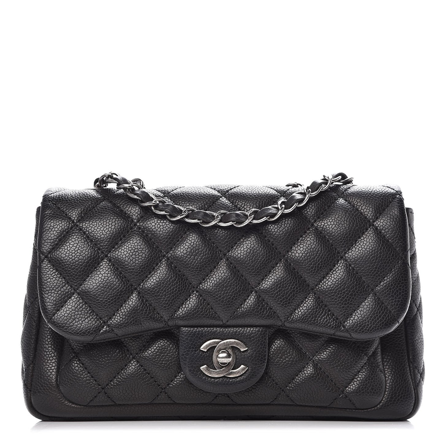 Caviar Quilted Medium Now and Forever Flap Black