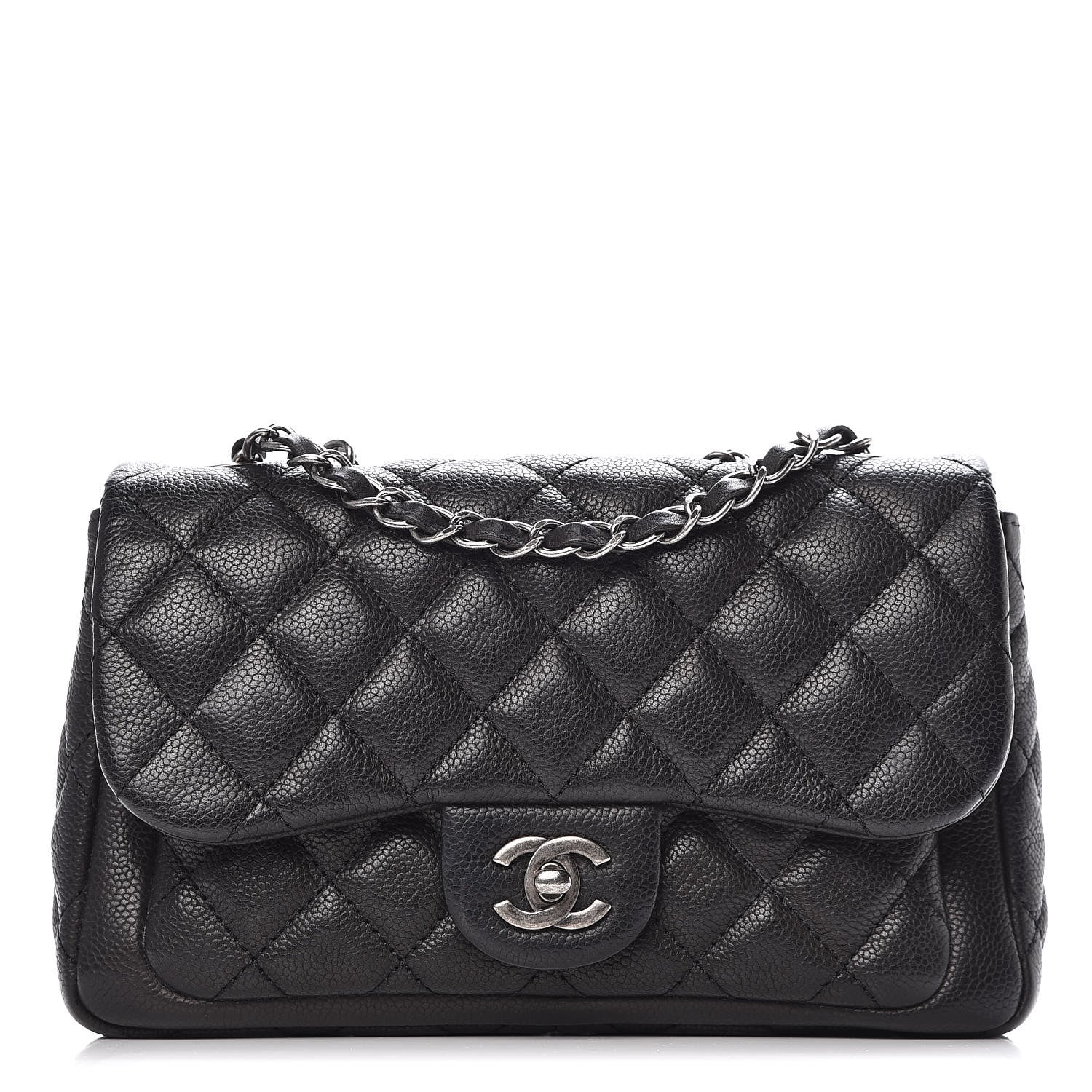 Chanel Caviar Quilted Medium Now and Forever Flap Black 1 of 8