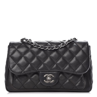 Chanel Caviar Quilted Medium Now and Forever Flap Black 1 of 8
