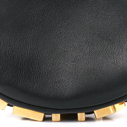 Fendi Vitello Grace Matte Nano Fendigraphy Hobo Charm Black 9 of 12