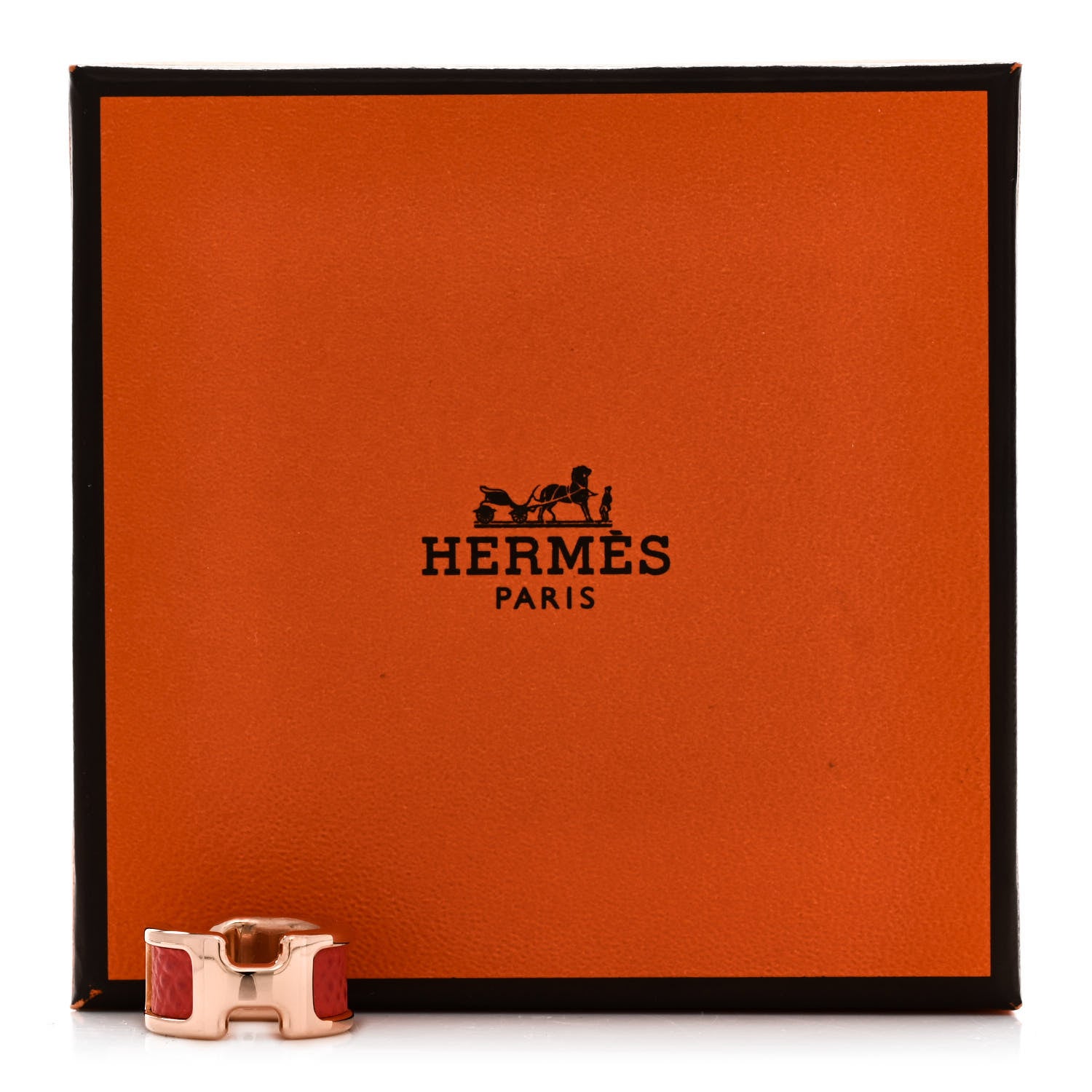 Hermes Epsom Olympe Ear Cuff PM Rose Azalee 5 of 5
