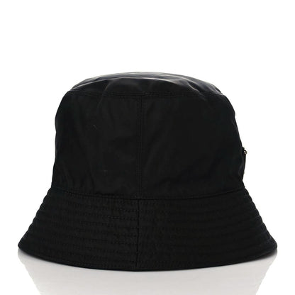 Prada Re-Nylon Metal Triangle Logo Womens Bucket Hat S Black 5 of 7