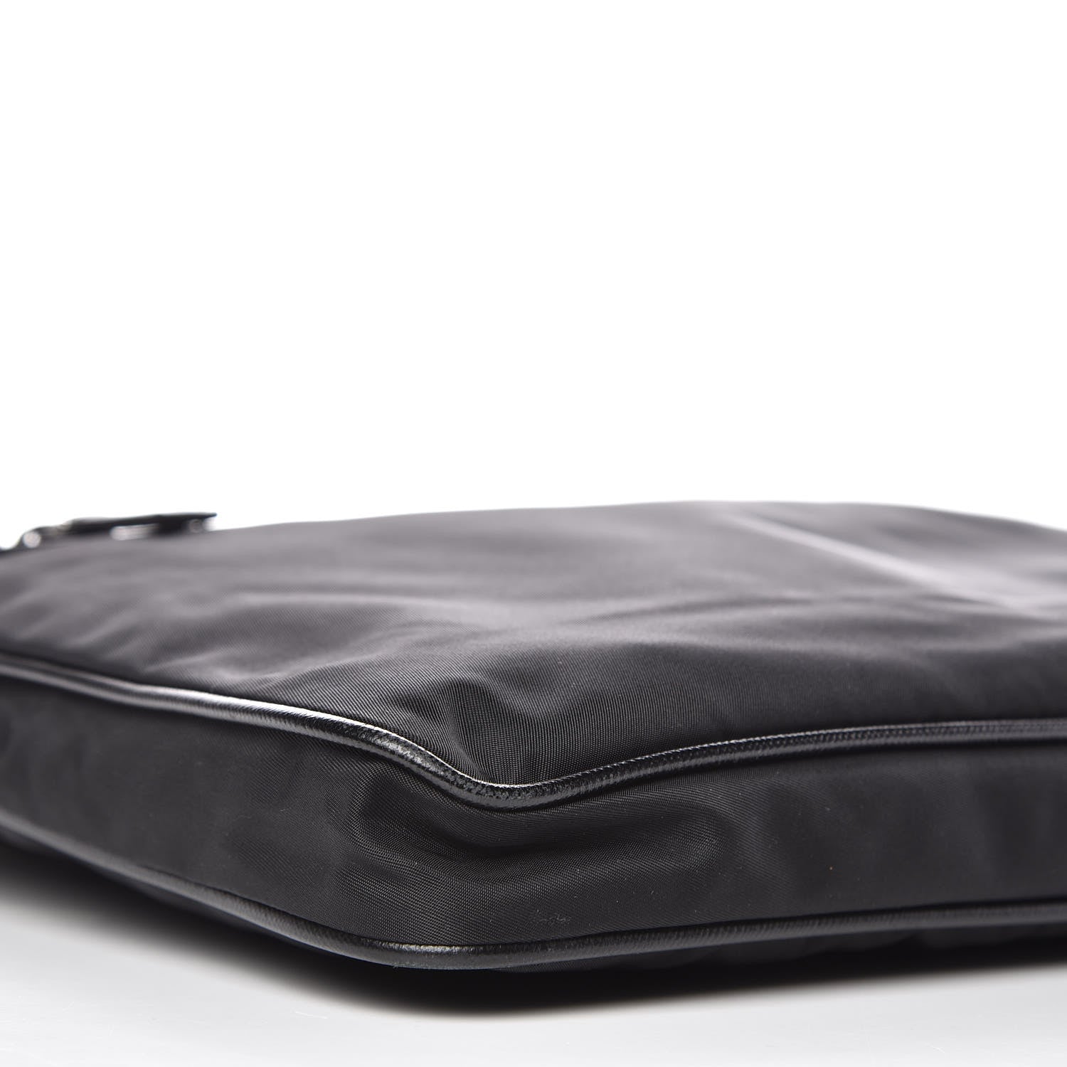 Prada Nylon Flat Messenger Bag Black 9 of 10