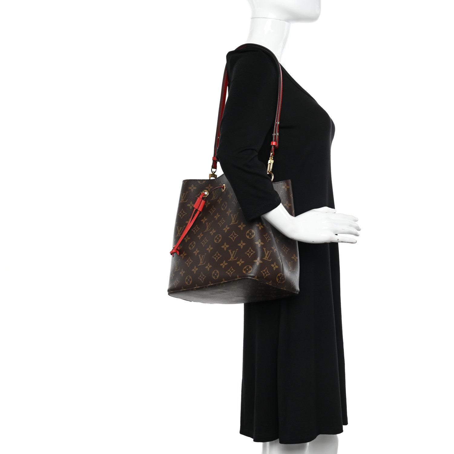 Louis Vuitton Monogram Neonoe MM Coquelicot 2 of 10