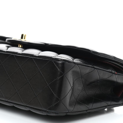 Chanel Lambskin Quilted Medium Double Flap Black 10 of 10