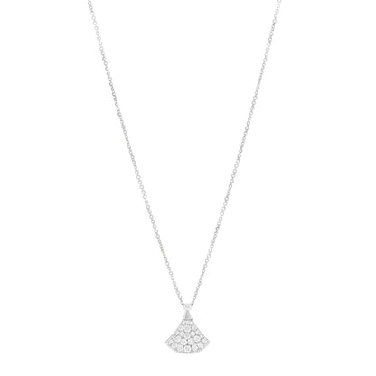 Bulgari 18K White Gold Diamond Divas' Dream Pave Necklace 1 of 5