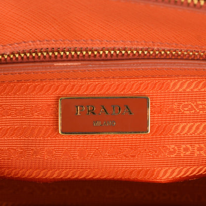 Prada Saffiano Small Galleria Double Zip Tote Papaya 6 of 8