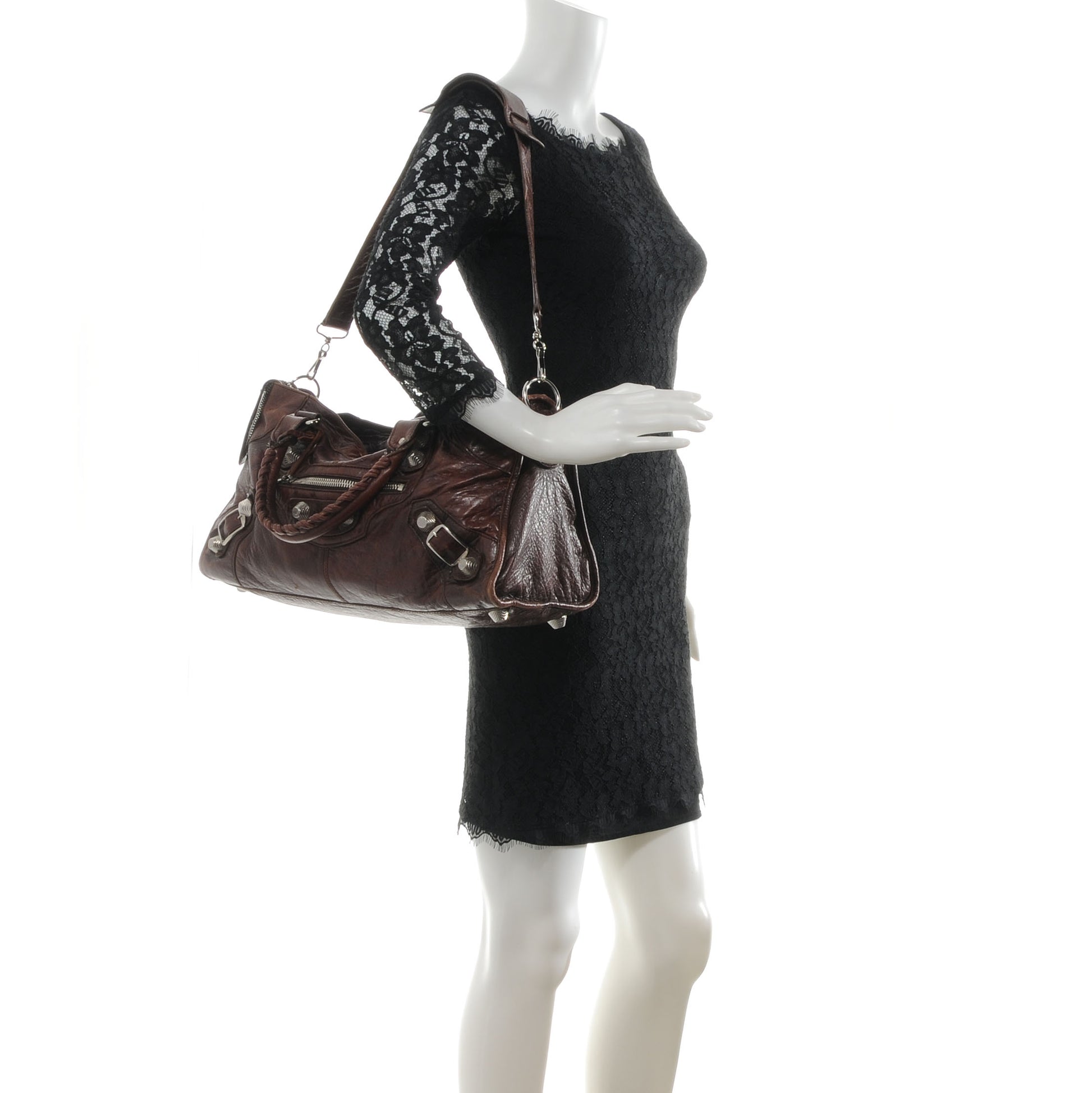 Balenciaga Agneau Giant 21 Silver Hardware Part Time Mogano 2 of 7