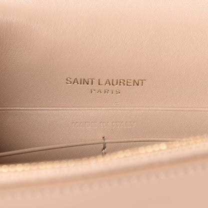 Saint Laurent Smooth Calfskin Classic Monogram Kate Tassel Chain Wallet Nude Powder 6 of 15