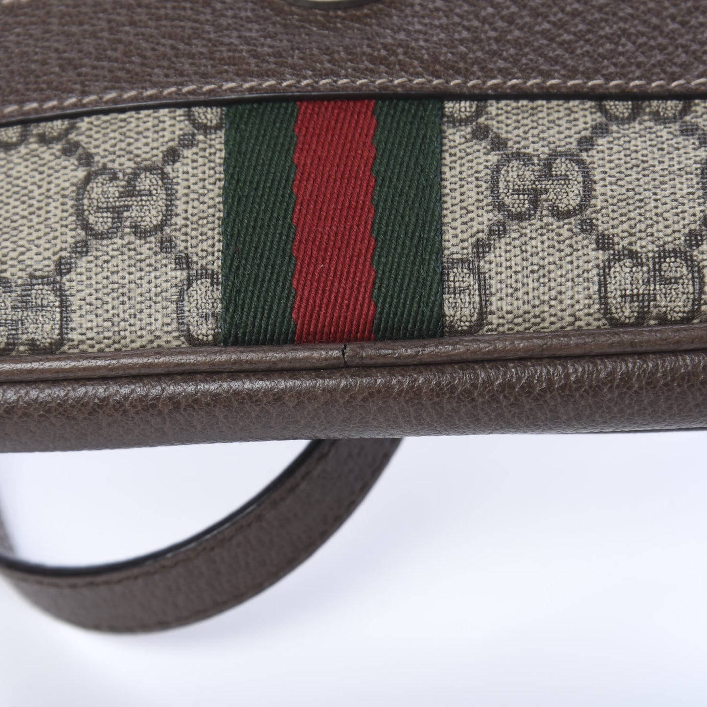 GG Supreme Monogram Web Mini Ophidia GG Bag Brown