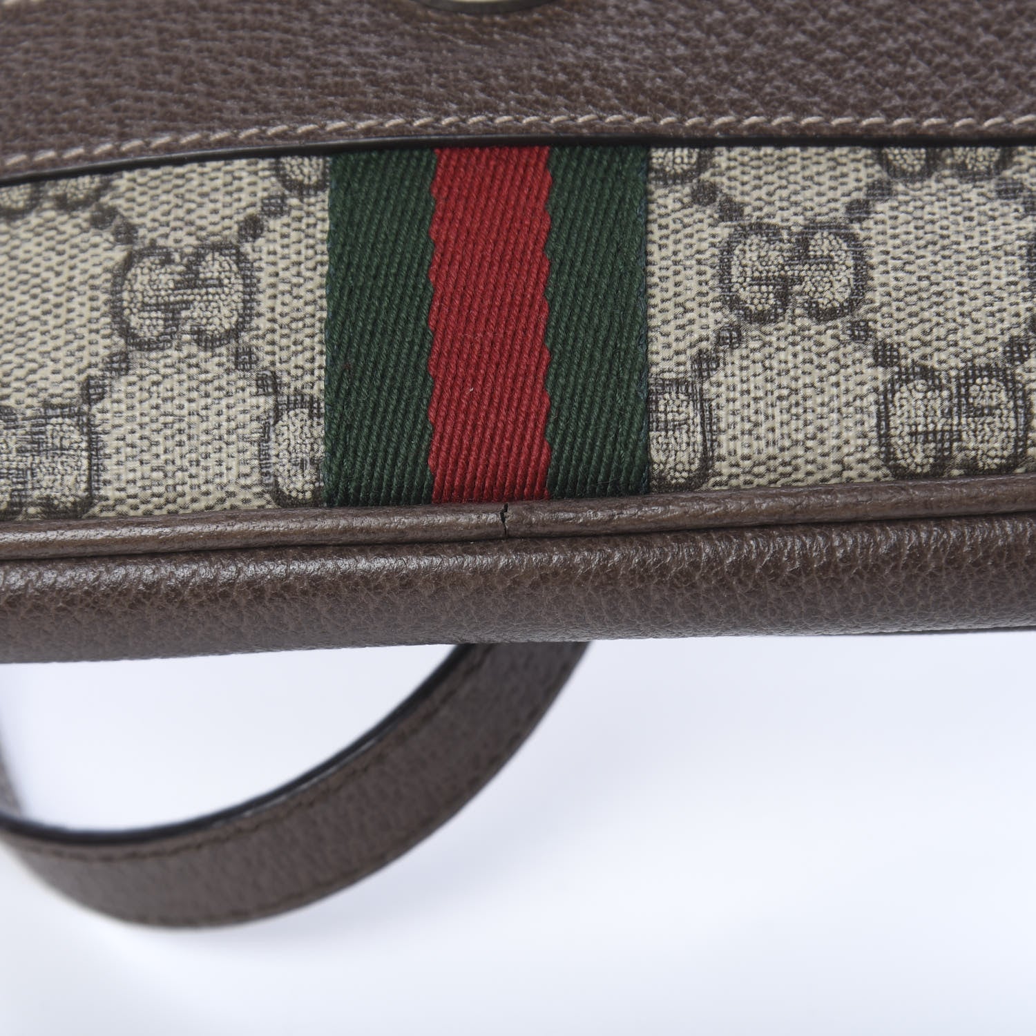 Gucci GG Supreme Monogram Web Mini Ophidia GG Bag Brown 13 of 13
