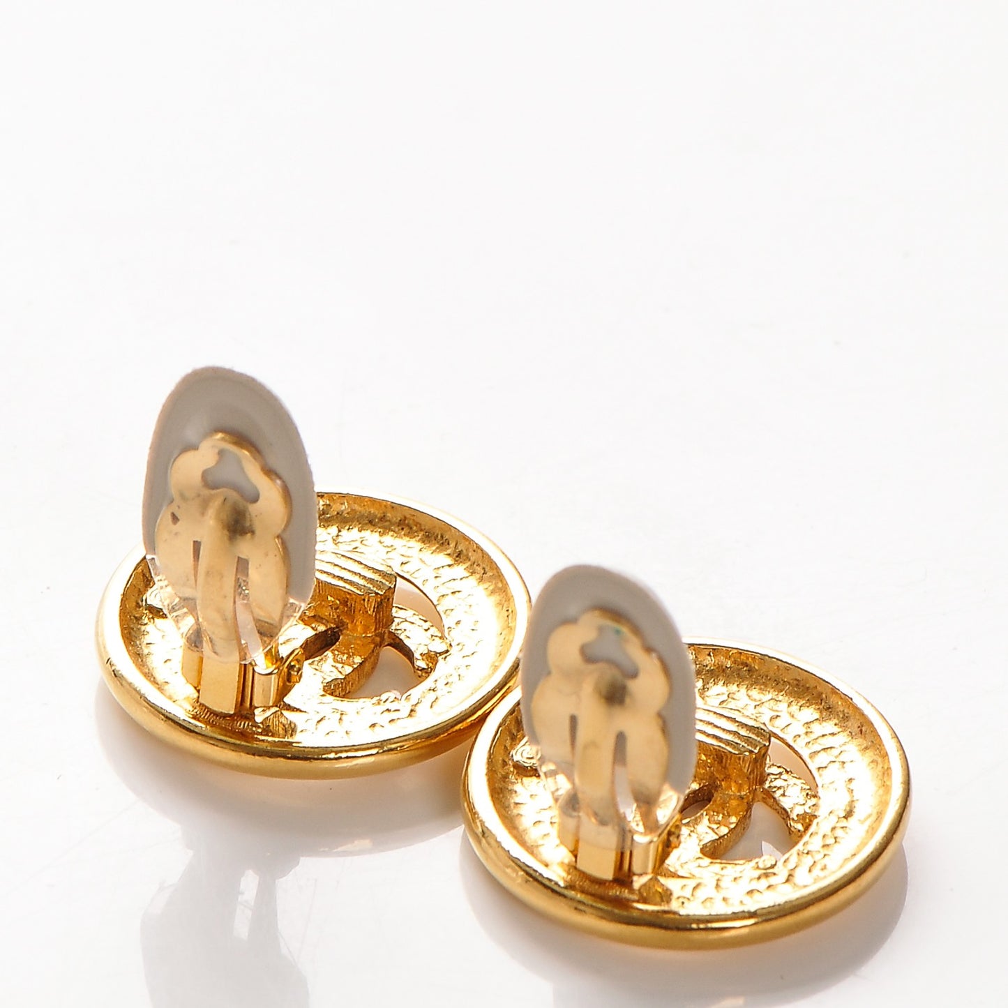 CC Clip On Earrings Gold