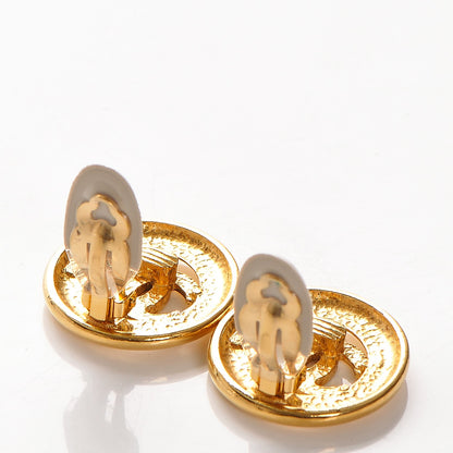 Chanel CC Clip On Earrings Gold 3 of 5