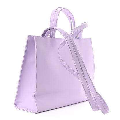 Telfar Vegan Leather Medium Shopping Bag Lavender 3 of 10