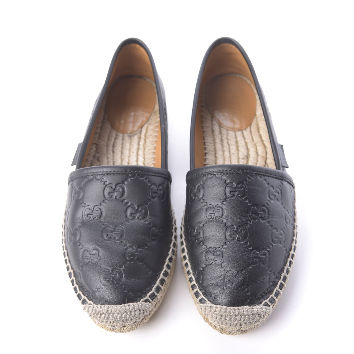Gucci Guccissima Signature Espadrilles 37 Black 6 of 13