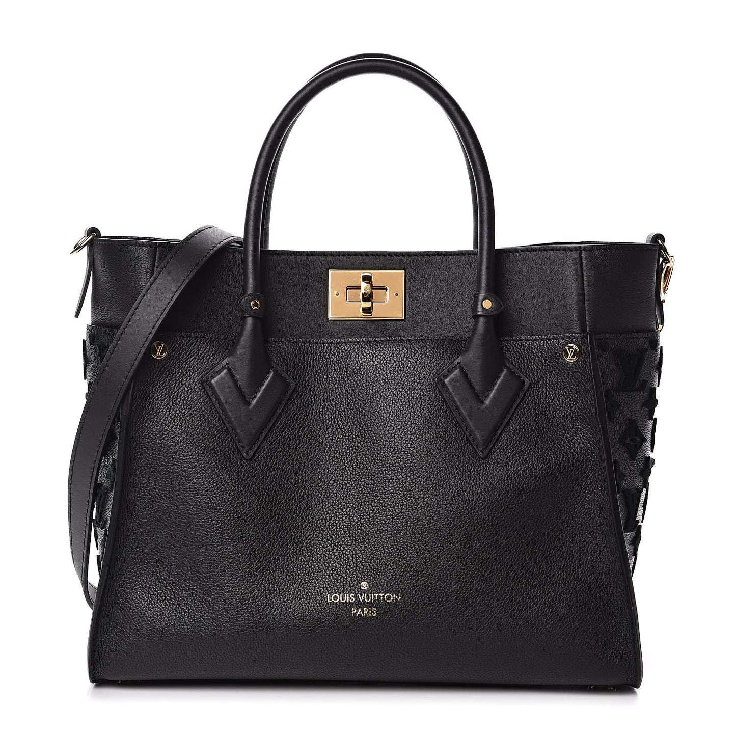 Calfskin Monogram Tufting On My Side Black