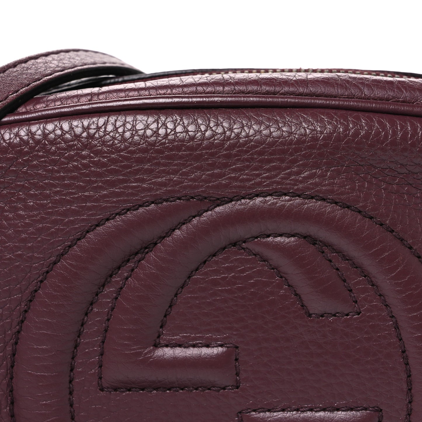 Pebbled Calfskin Small Soho Disco Bag Peonia Flower