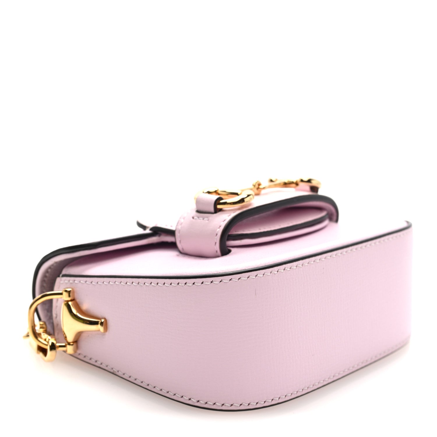 Gucci Calfskin Horsebit 1955 Super Mini Crossbody Bag Light Pink 4 of 11