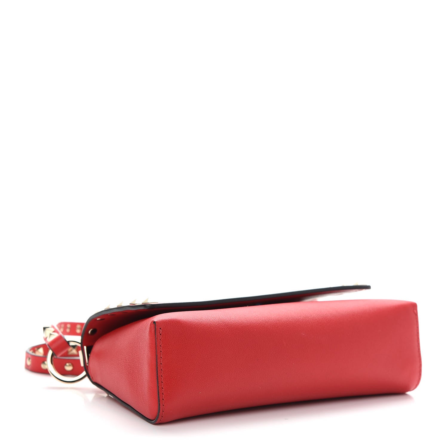 Valentino Garavani Calfskin Rockstud Crossbody Bag Red 4 of 8