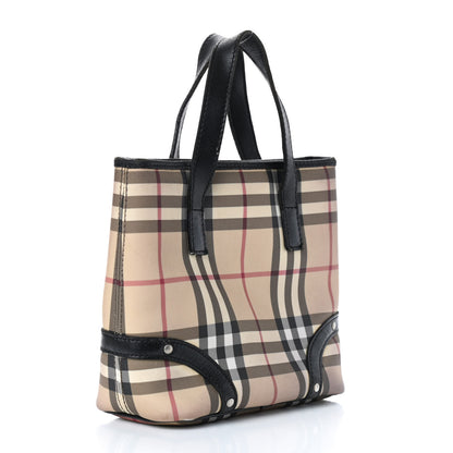 Burberry House Check Studded Tote Black 3 of 13