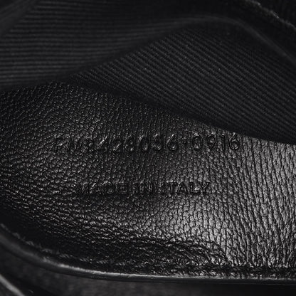 Saint Laurent Sheepskin Matelasse Chevron Monogram Medium College Bag Black 7 of 8