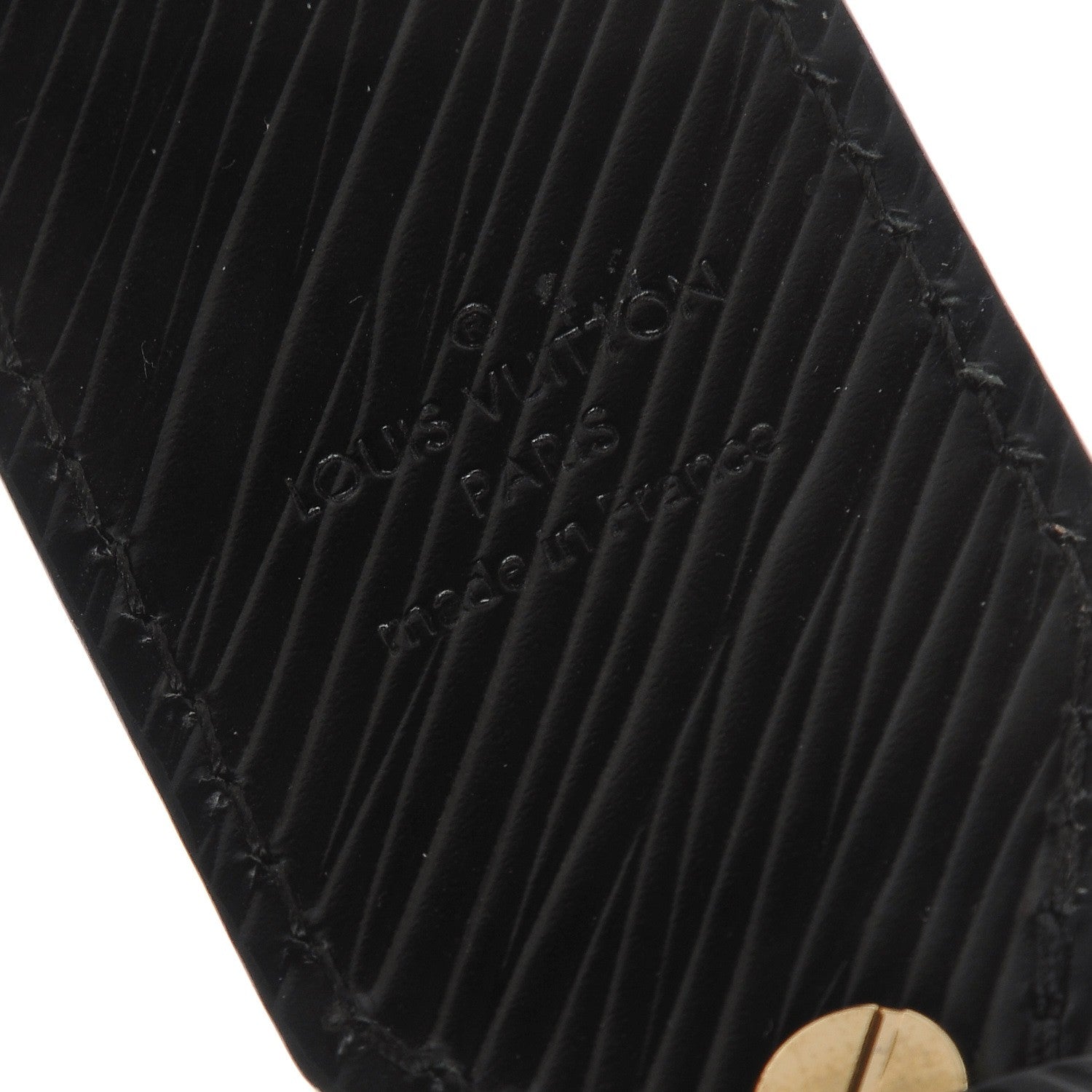 Louis Vuitton Epi Bead Embroidery Print Bandouliere Shoulder Strap Black 6 of 7