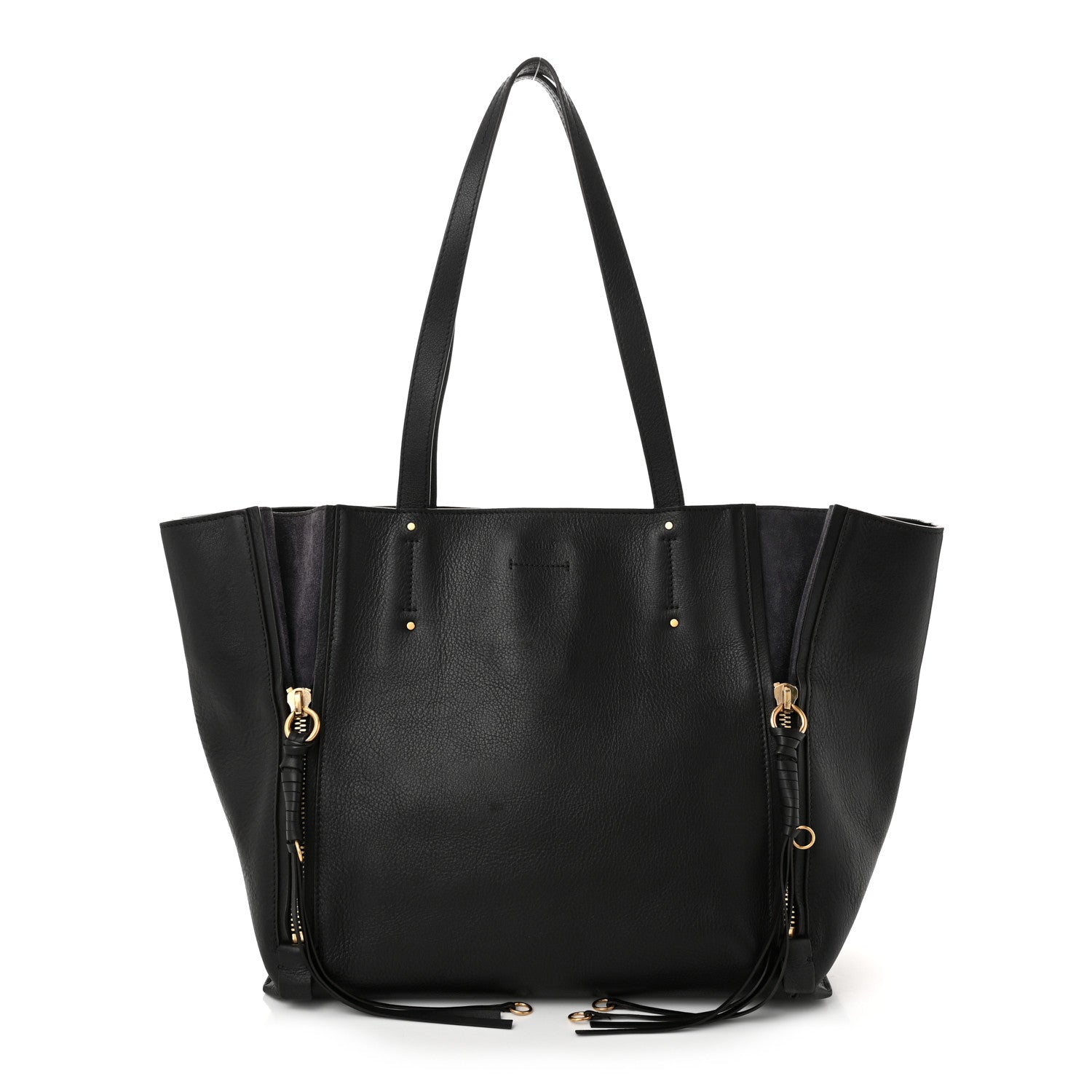 Chloe Smooth Calfskin Medium Milo Shopping Tote Black 1 of 11
