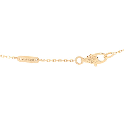 Van Cleef & Arpels VAN CLEEF & ARPELS 18K Yellow Gold Mother of Pearl Sweet Alhambra Pendant Necklace 4 of 5
