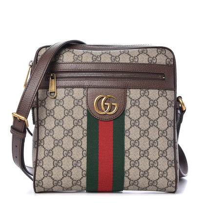 Gucci GG Supreme Monogram Web Small Ophidia Messenger Bag Brown 1 of 9