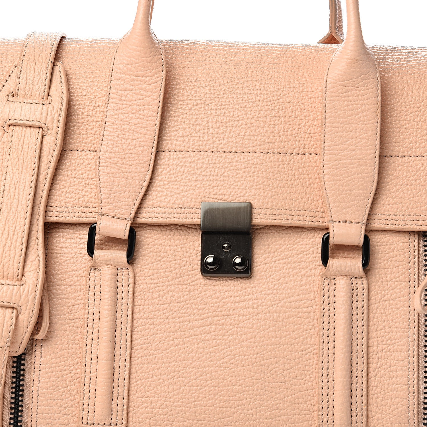 3.1 Phillip Lim 3.1 Textured Calfskin Large Pashli Satchel Blush 10 of 10