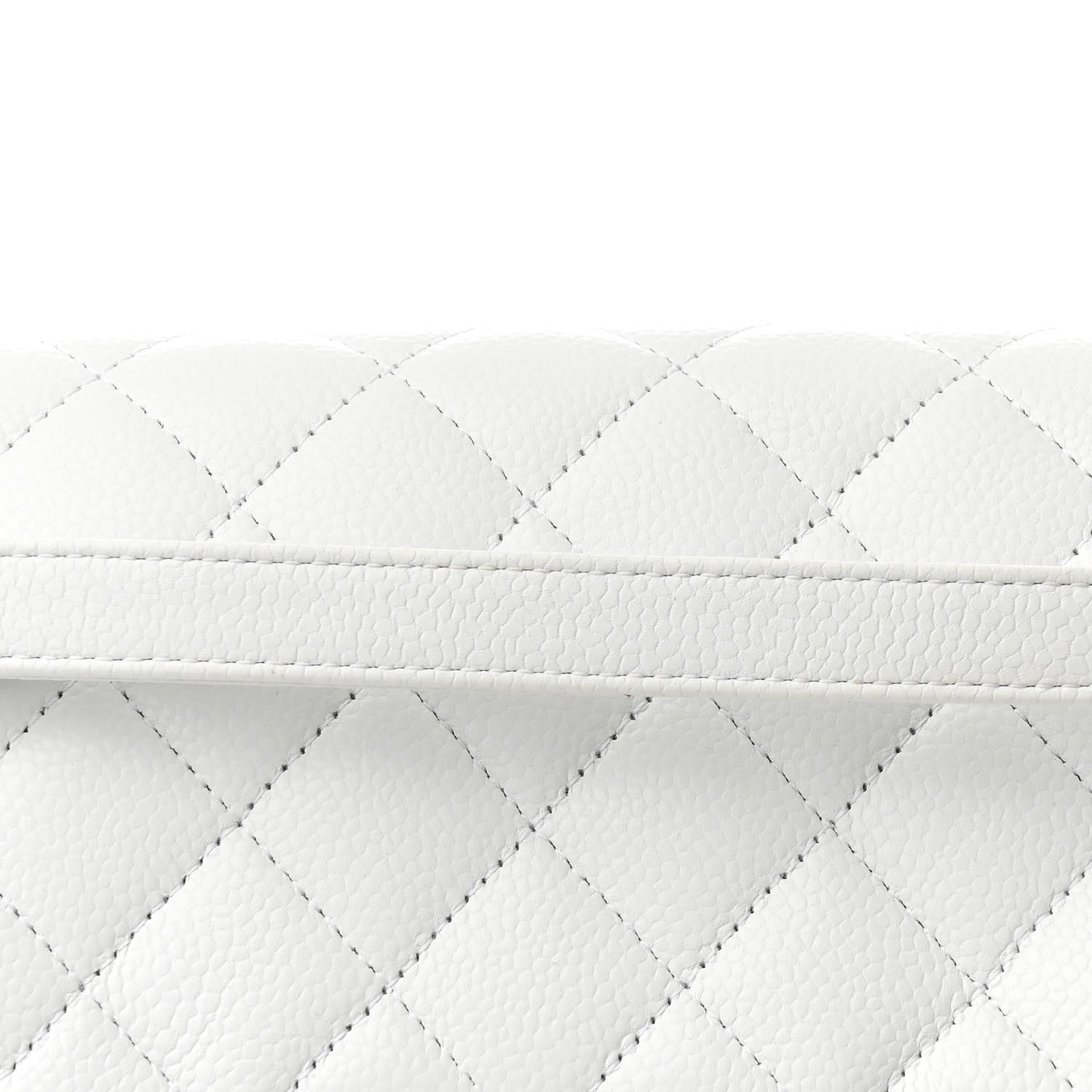 Chanel Caviar Quilted Maxi Paris Edinburgh Flap White 8 of 11