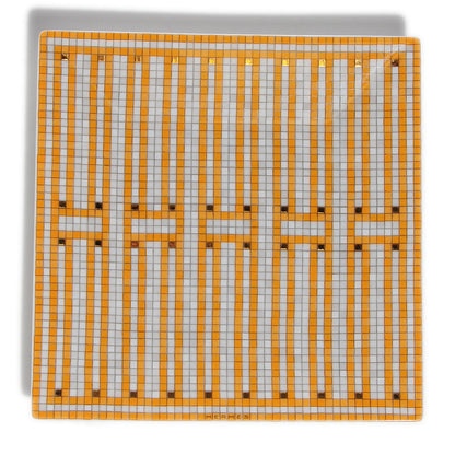 Hermes Porcelain Mosaique au 24 Square Plate Gift Box 7 of 11