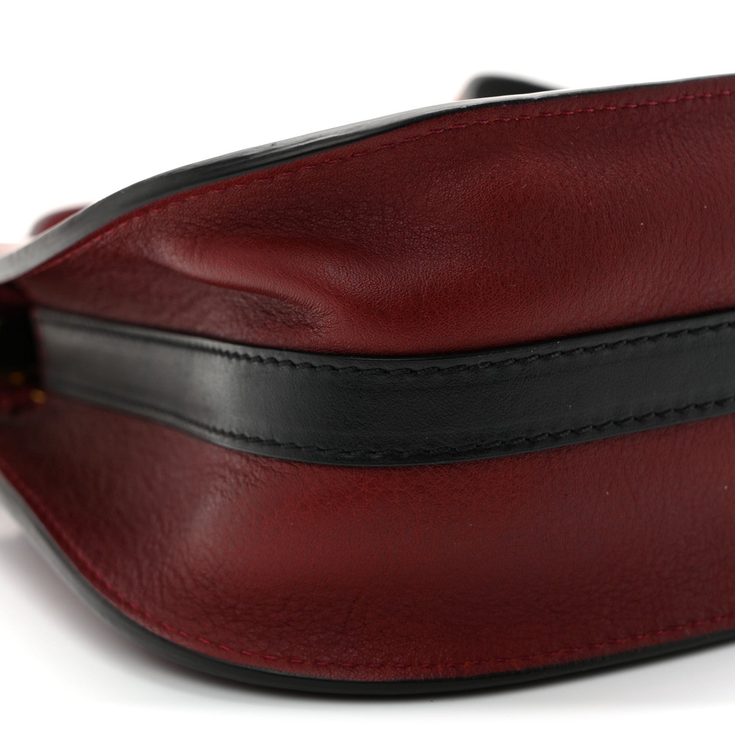 Chloe Grained Calfskin Nano Hayley Hobo Sienna Red 9 of 10
