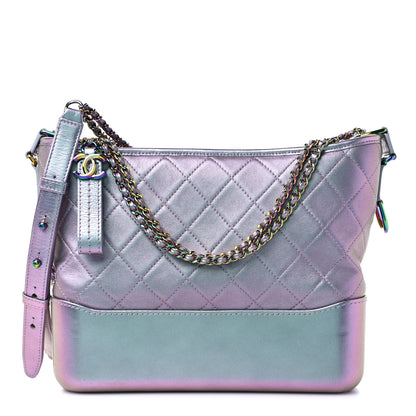 Chanel Iridescent Lambskin Calfskin Quilted Medium Gabrielle Hobo Light Purple 1 of 13