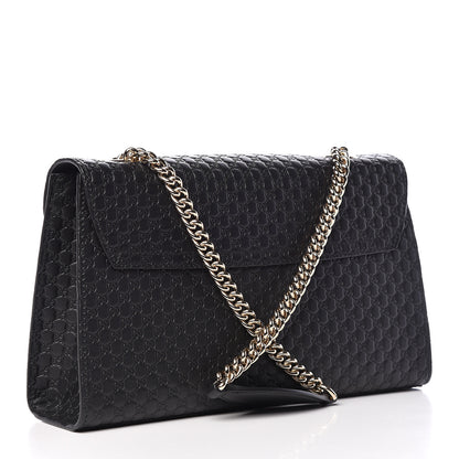 Gucci Microguccissima Medium Emily Chain Shoulder Bag Black 2 of 9