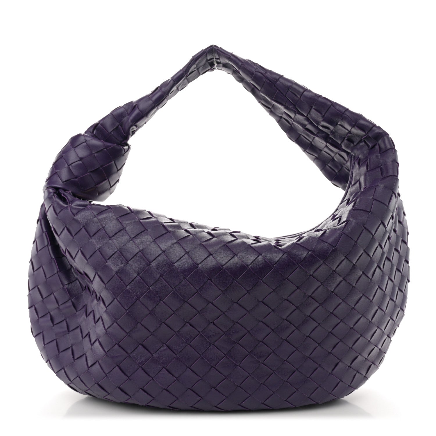 Bottega Veneta Nappa Intrecciato Teen Jodie Hobo Eggplant 1 of 10