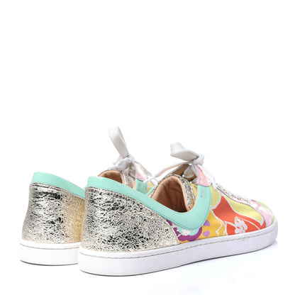 Christian Louboutin Calfskin Patent Seava Sneakers 37 Multi 4 of 14