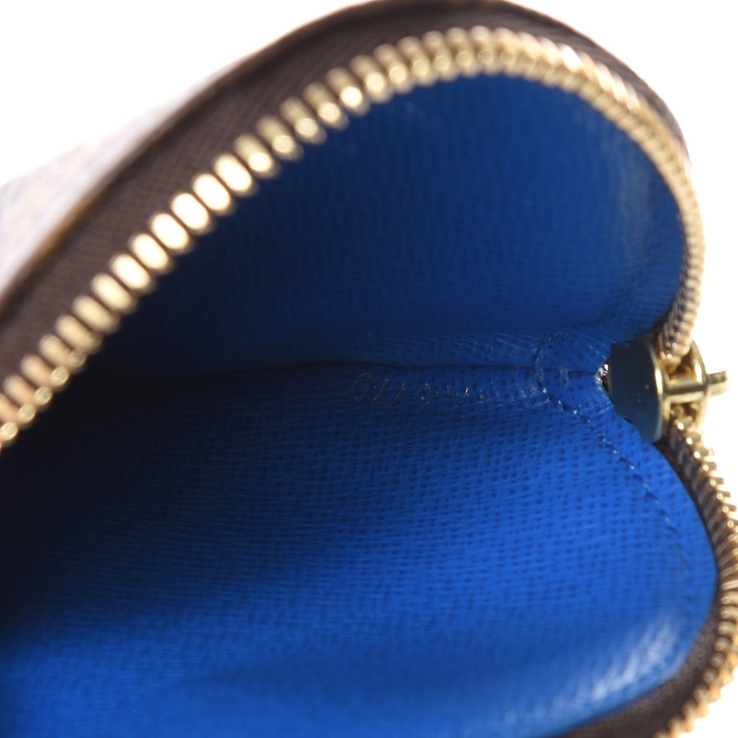 Monogram 2019 Christmas Animation Round Coin Purse Blue