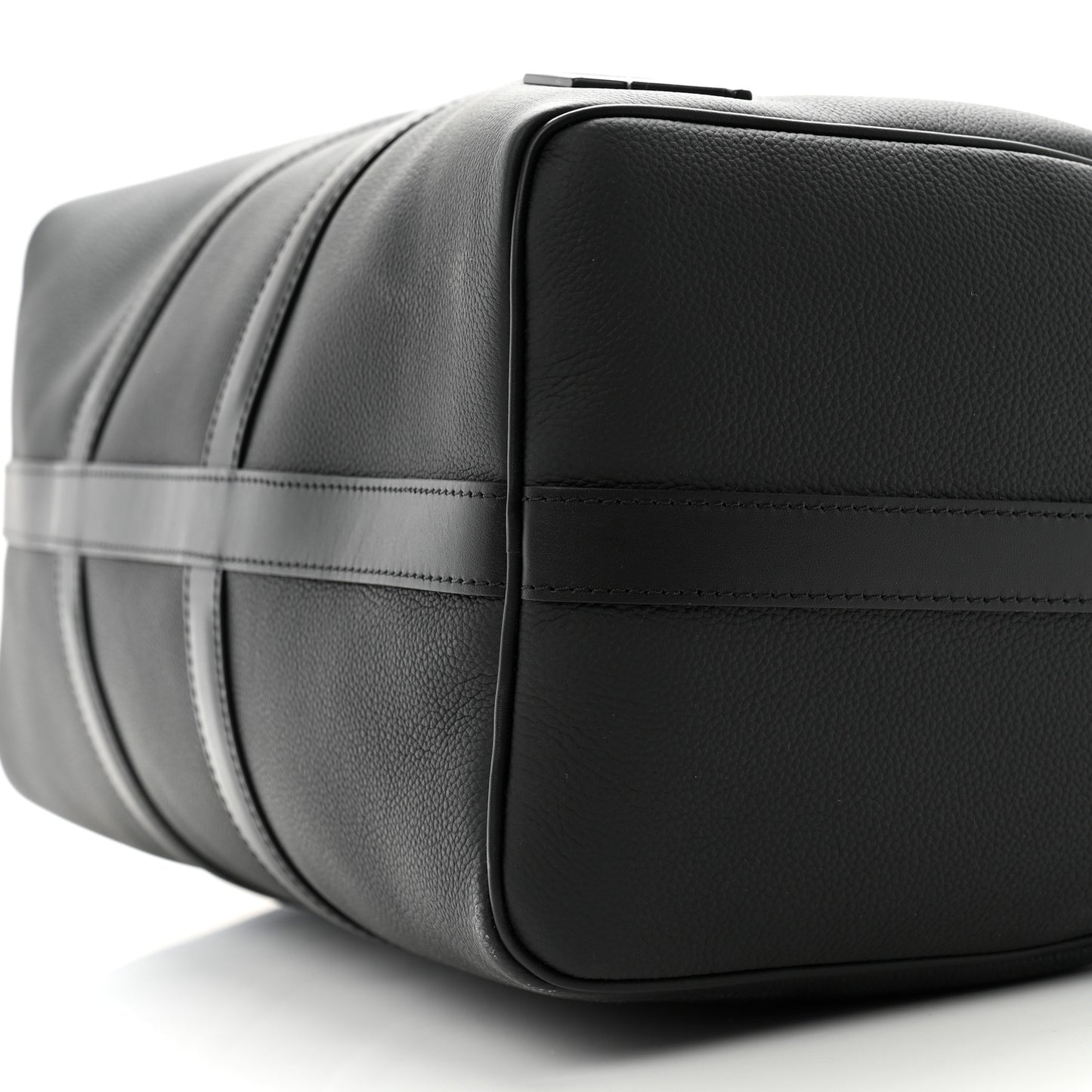 Grained Calfskin Aerogram Keepall Bandouliere 40 Black