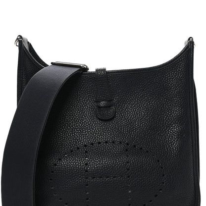 Hermes Taurillon Clemence Evelyne III PM Bleu Nuit 14 of 19