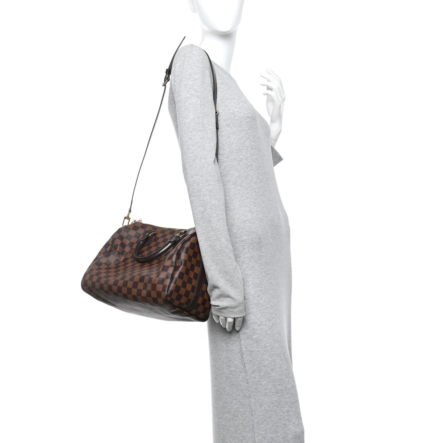 Louis Vuitton Damier Ebene Speedy Bandouliere 30 2 of 11